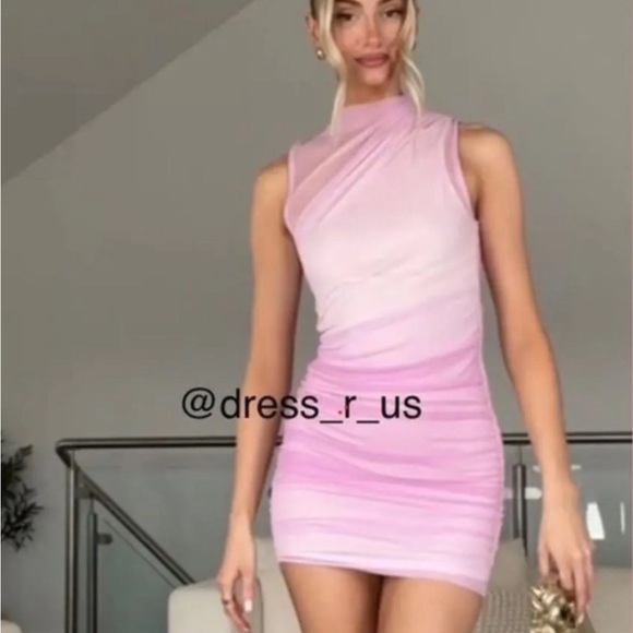 NWT Zara draped tulle Mini Dress sz M - Picture 7 of 10